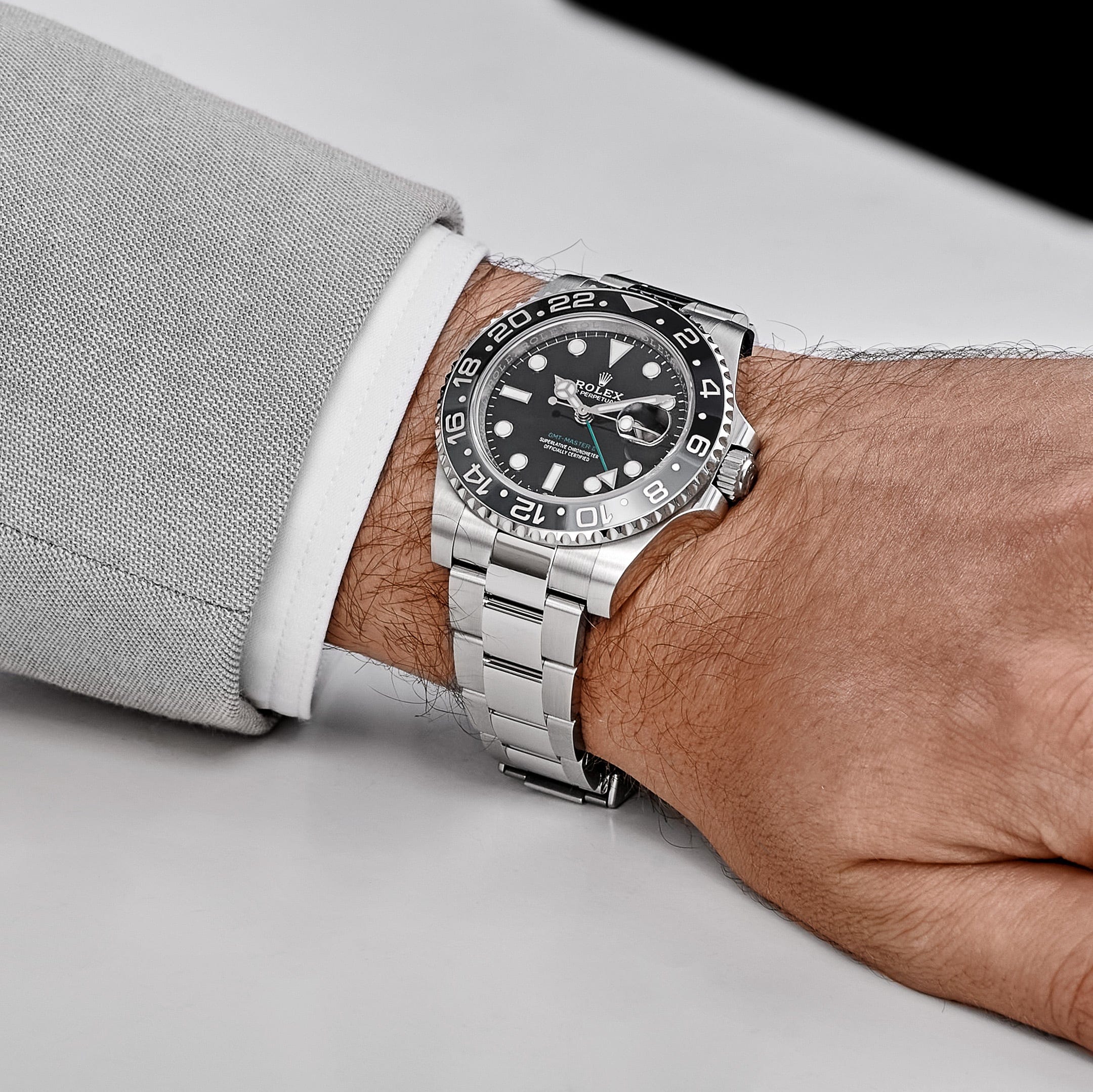 Rolex GMT-Master II 3285 V3 – Swiss Super Clone 126710GRNR 'Bruce Wayne' Stainless Steel Black Dial Oyster (2025)